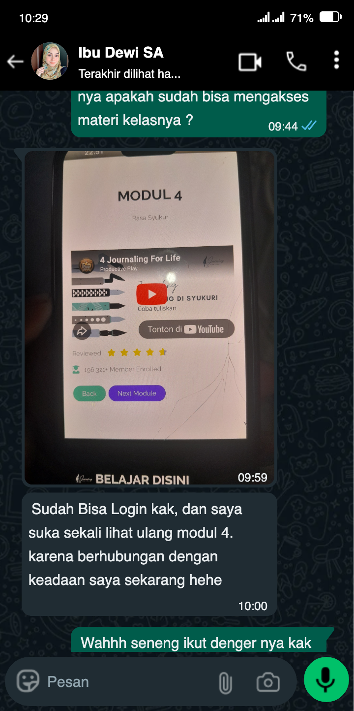 Testimoni WhatsApp 7