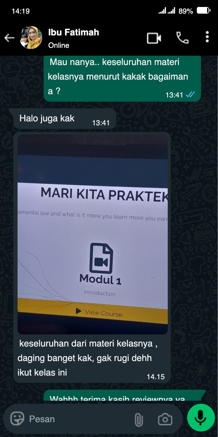 Testimoni WhatsApp 6