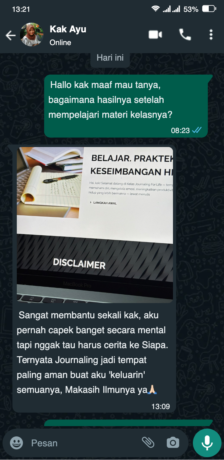 Testimoni WhatsApp 2