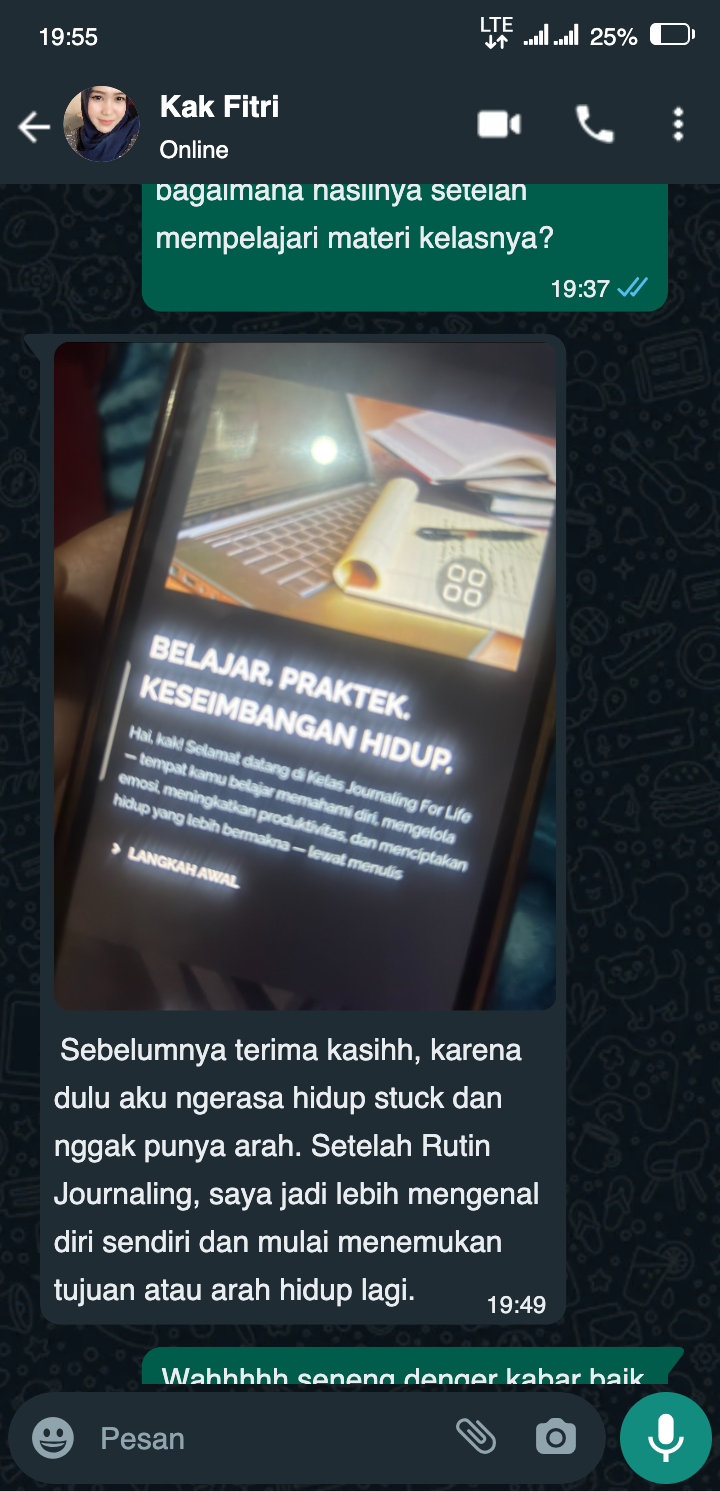 Testimoni WhatsApp 1