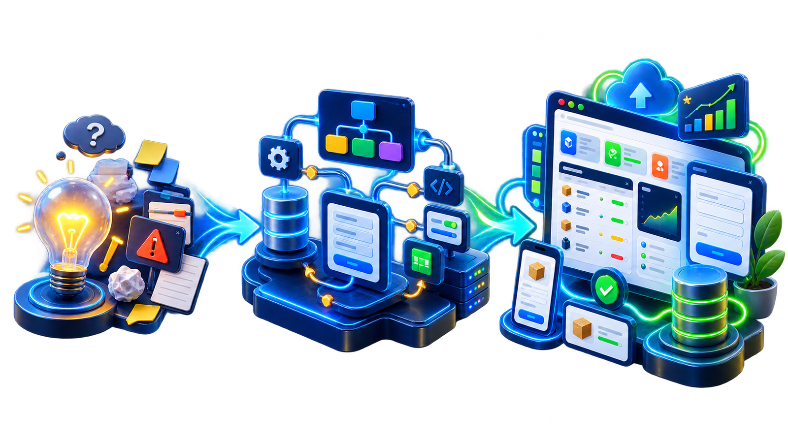 Alur dari ide menjadi sistem dan Web Apps