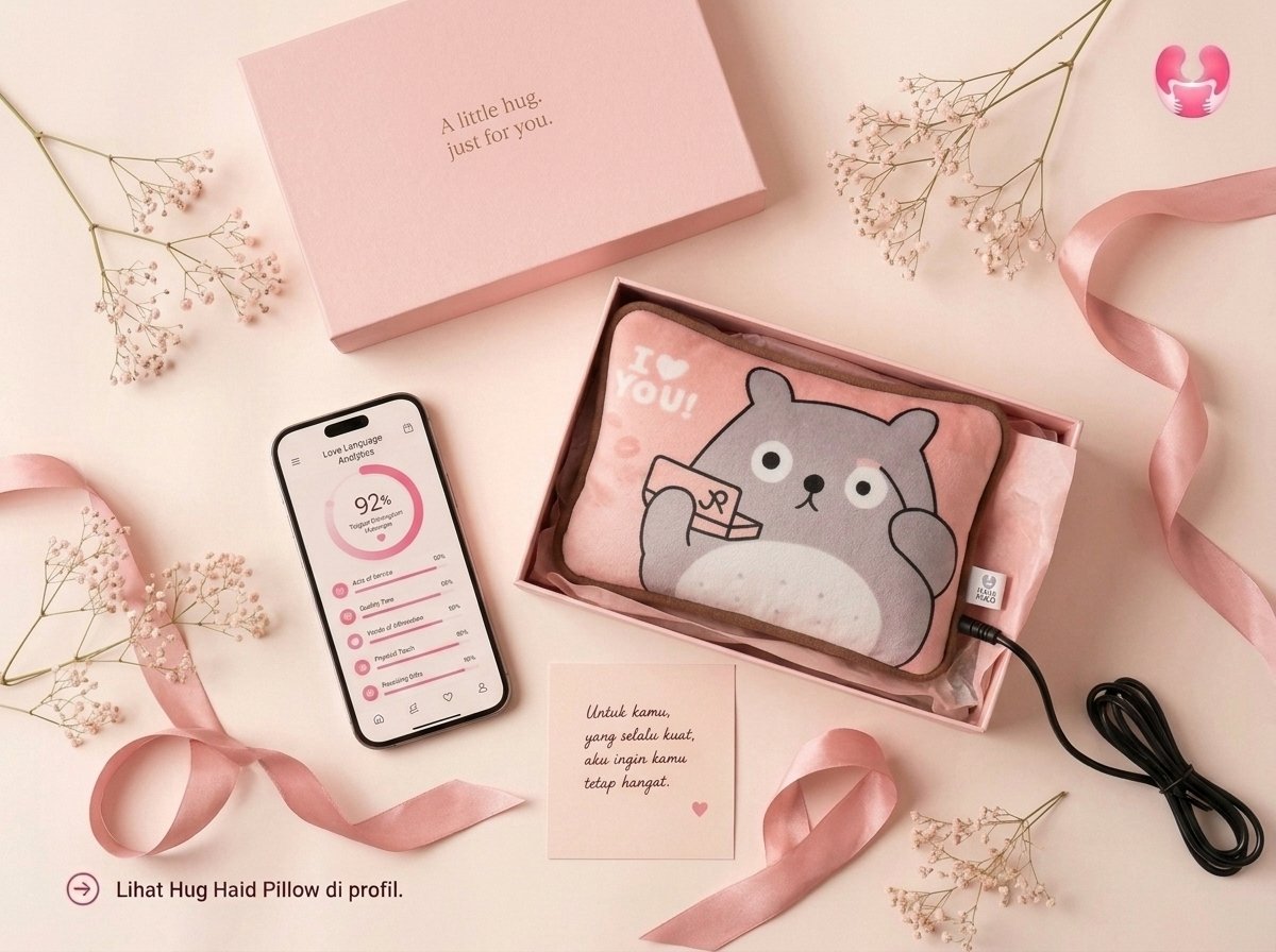Hug Haid Pillow untuk kenyamanan istri