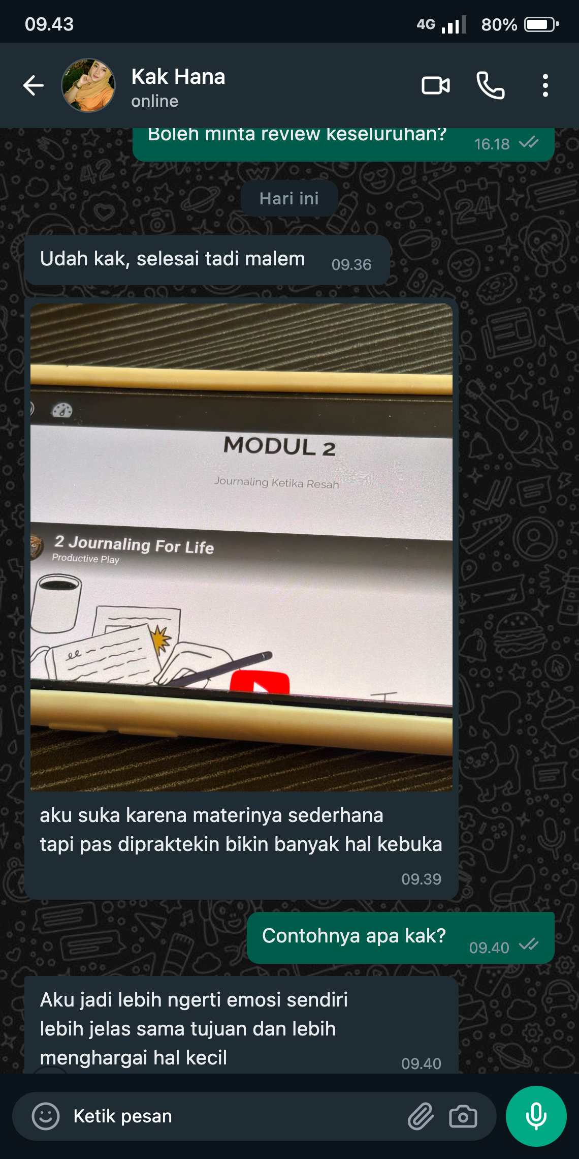 Testimoni Kak Hana