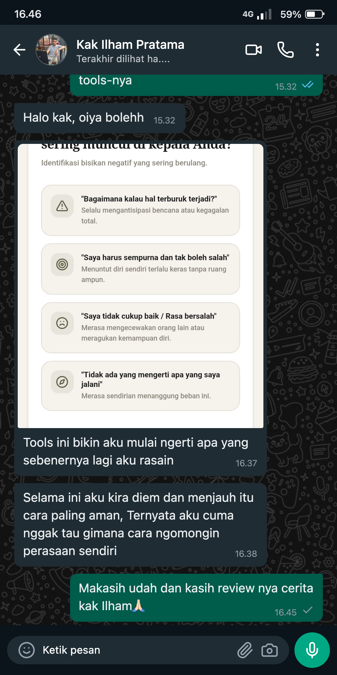 Testimoni Kak Ilham Pratama